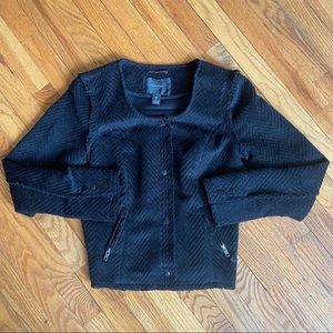 Maison Scotch black tweed blazer